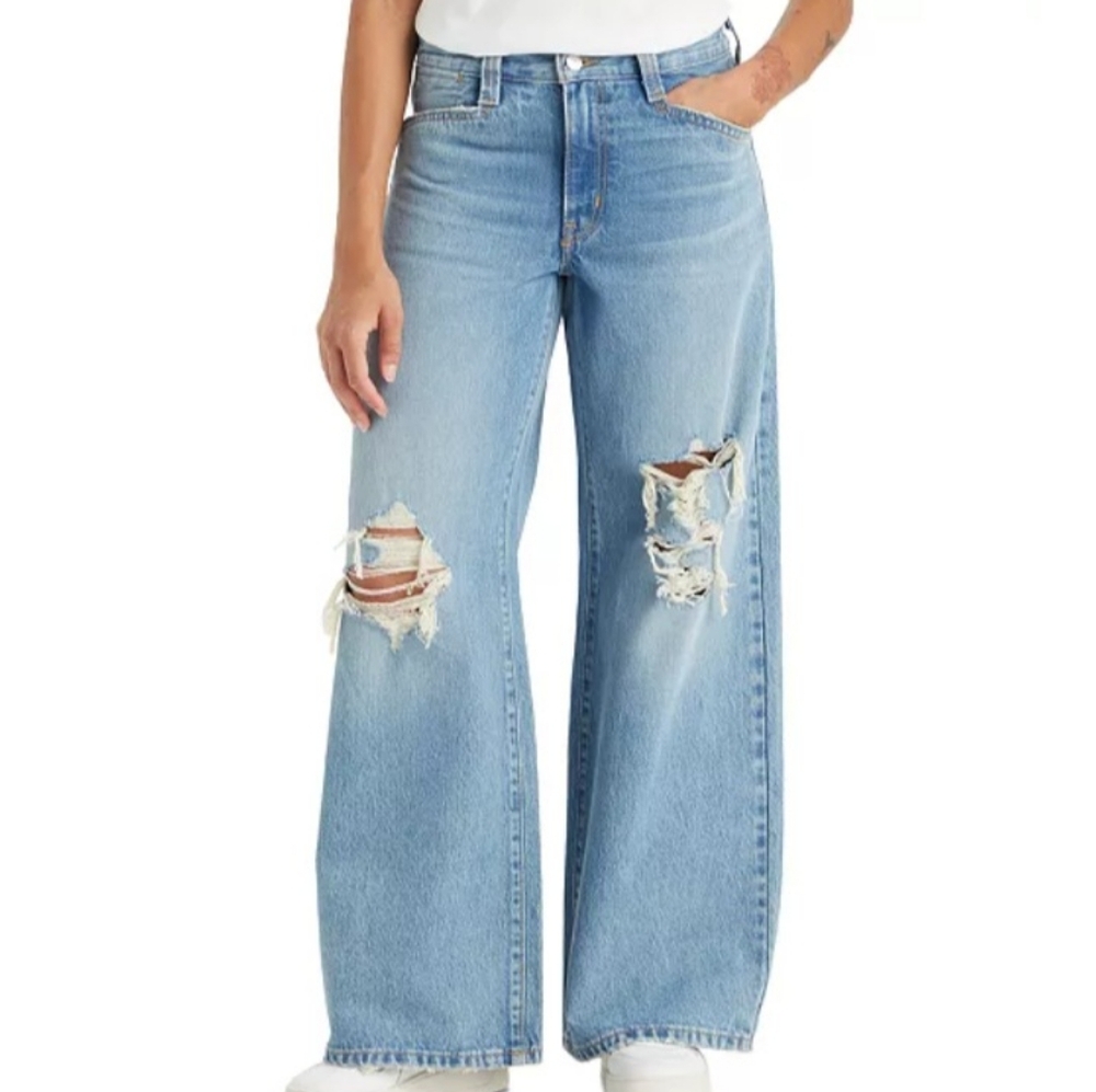 Levi's 94 Baggy Wide Leg Denim Jean Size 24 NEW NWT Loose Light